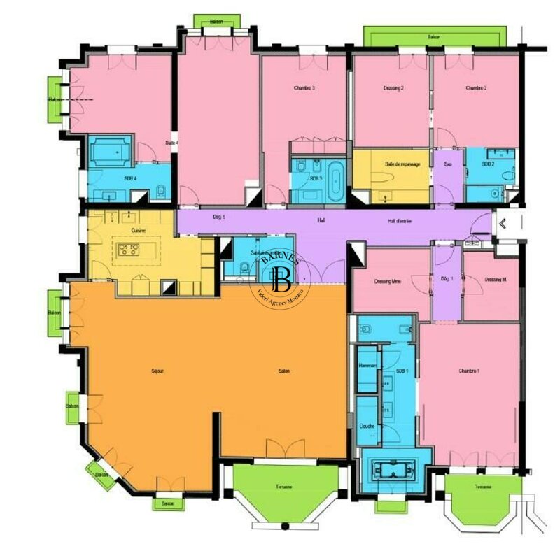 Vermietung Le Metropole Wohnung / +5 Zimmer - 3/6